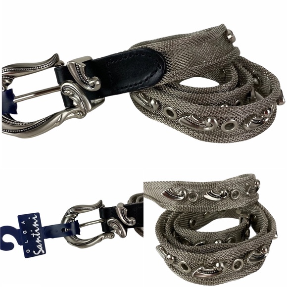 Olga Santini Accessories - New Olga Sabrini Belt Southwestern Silver Size L